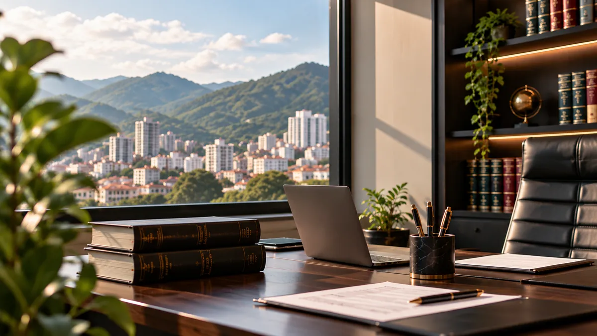 Sede y vista panorámica de Abogados Lobo en Bucaramanga